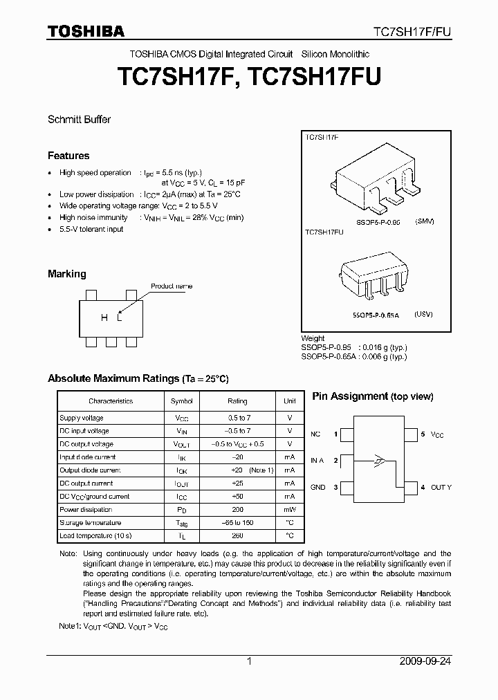 TC7SH17F_4859852.PDF Datasheet