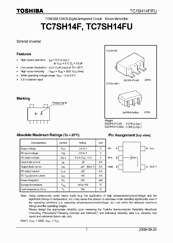 TC7SH14FU09_4859850.PDF Datasheet