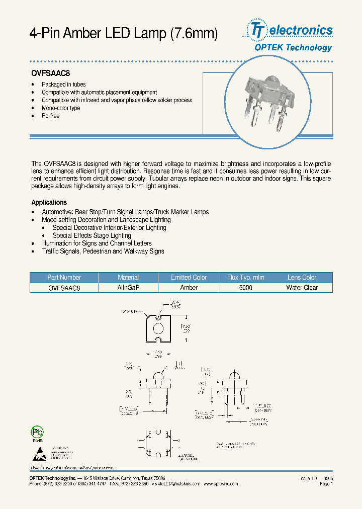 OVFSAAC8_4860107.PDF Datasheet