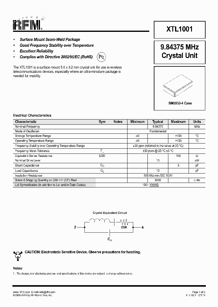 XTL1001_4860326.PDF Datasheet