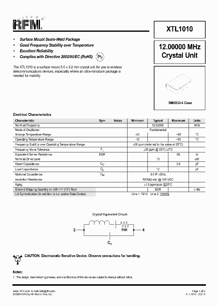 XTL1010_4860334.PDF Datasheet