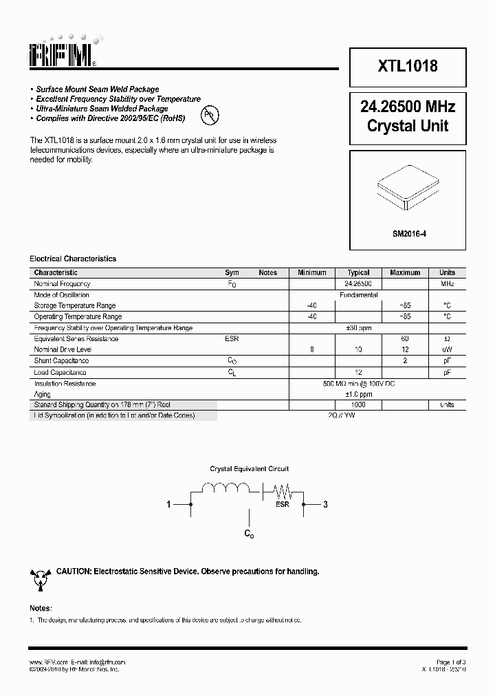 XTL1018_4860342.PDF Datasheet