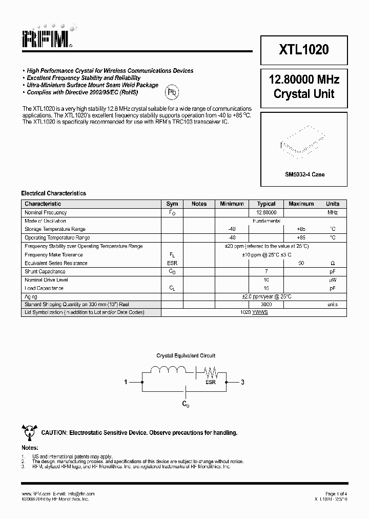 XTL1020_4860344.PDF Datasheet