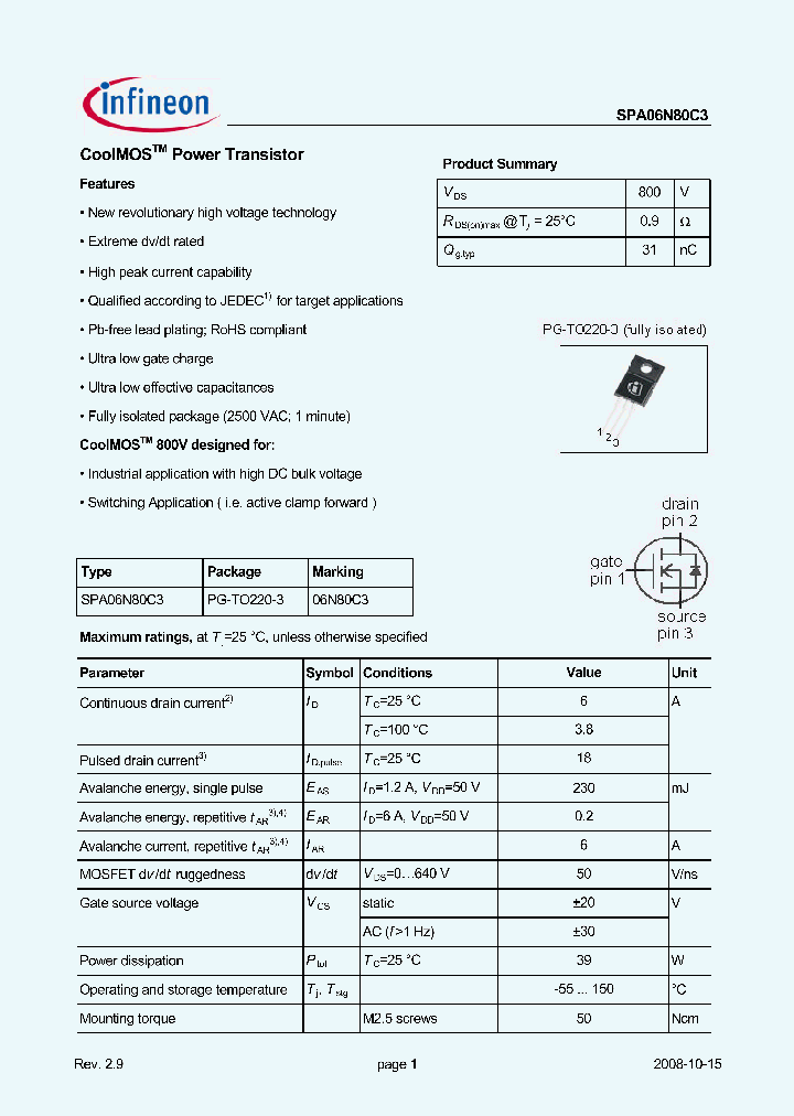 SPA06N80C308_4861679.PDF Datasheet