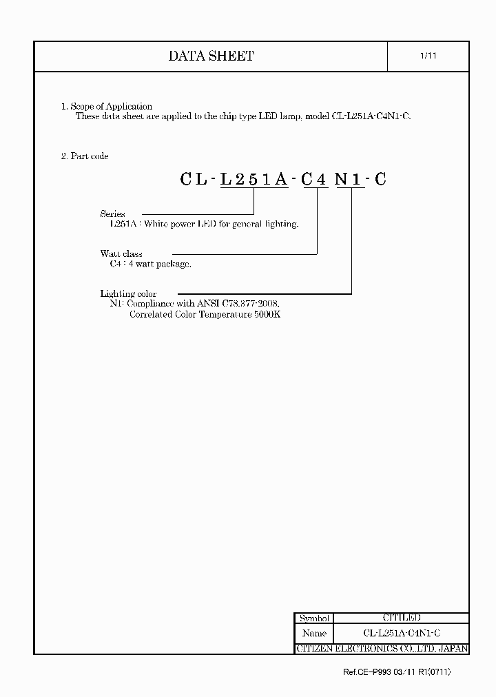 CL-L251A-C4N1-C_4862180.PDF Datasheet
