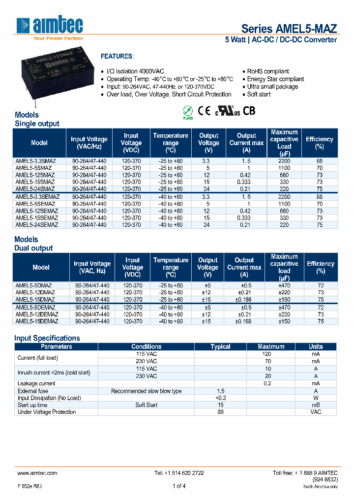 AMEL5-15SMAZ_4863012.PDF Datasheet
