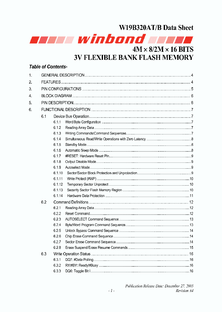 W19B320AB_4864539.PDF Datasheet