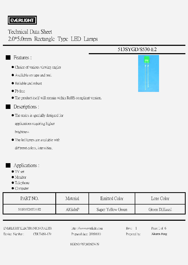 513SYGD-S530-E2_4864815.PDF Datasheet