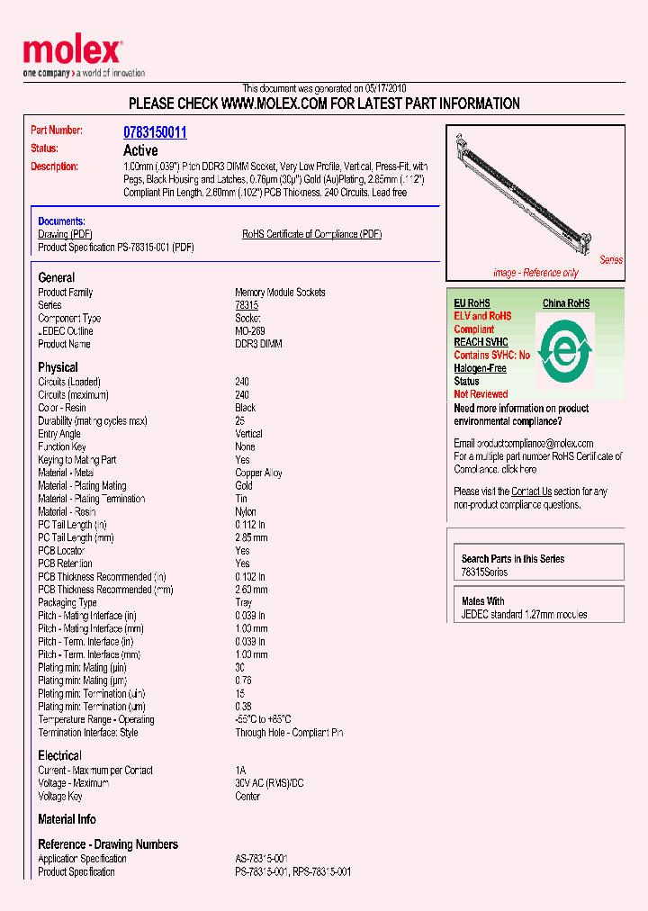 78315-0011_4865026.PDF Datasheet