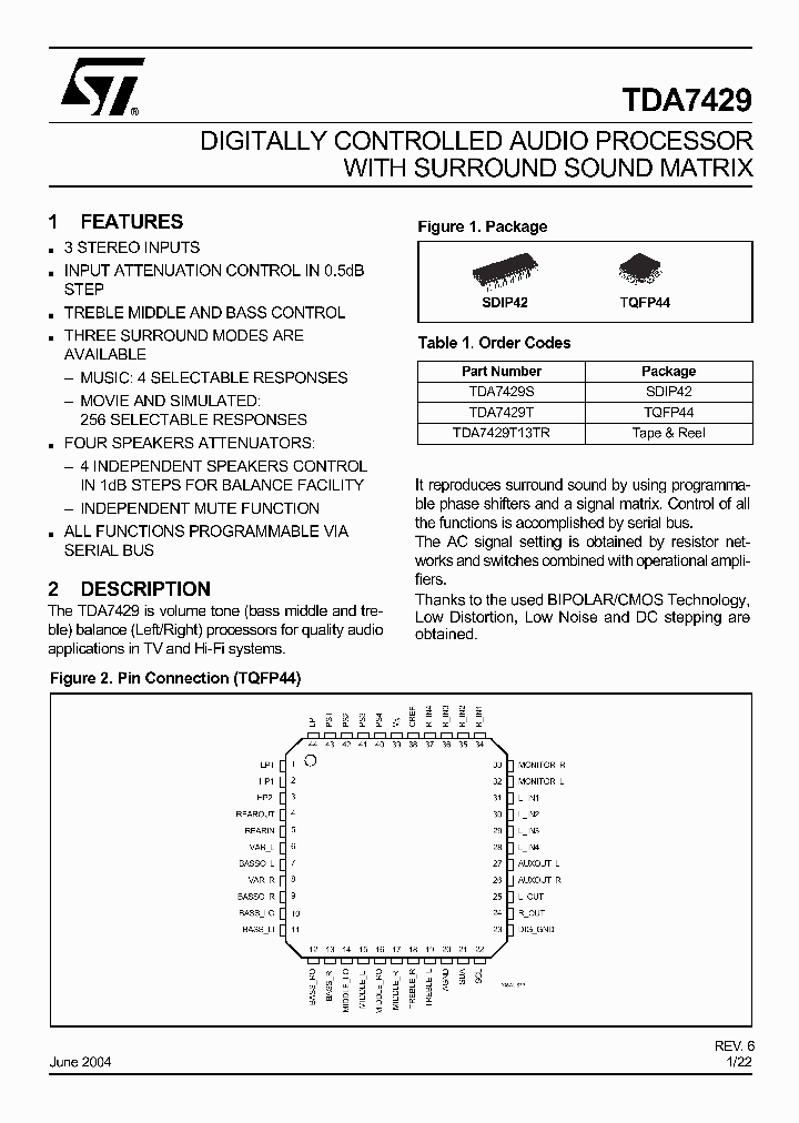 TDA7429T13TR_4865645.PDF Datasheet