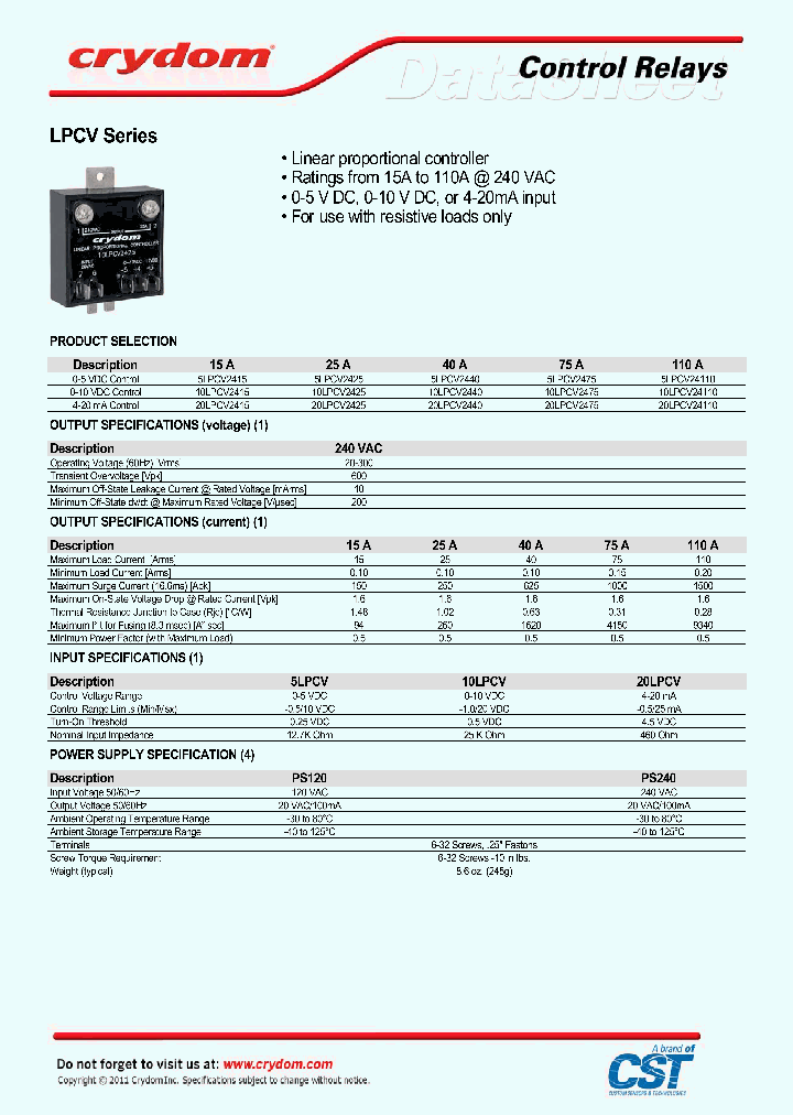 10LPCV2415_4865777.PDF Datasheet