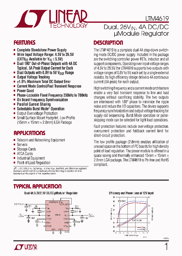 LTM4619EVPBF_4865845.PDF Datasheet