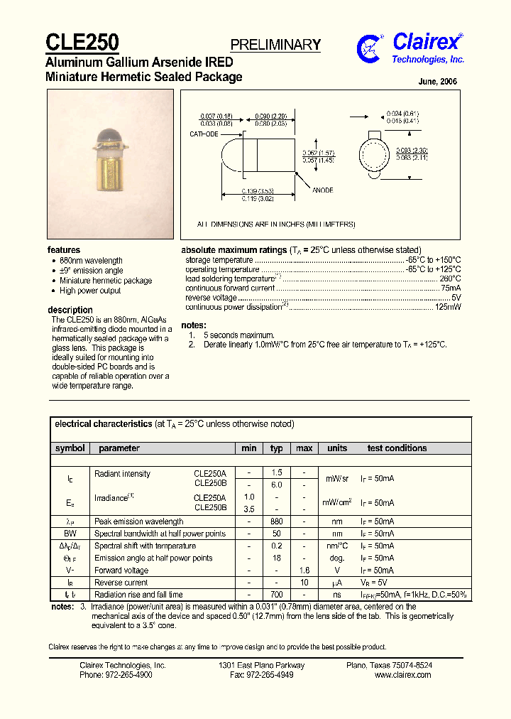 CLE250_4867183.PDF Datasheet