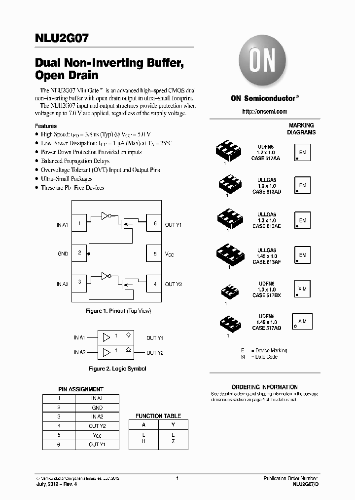 NLU2G07AMUTCG_4868782.PDF Datasheet