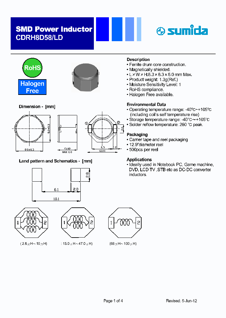 CDRH8D58LDNP-100NC_4868978.PDF Datasheet