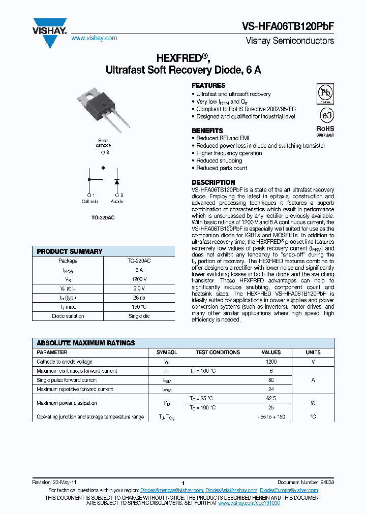 HFA06TB120PBF11_4869315.PDF Datasheet