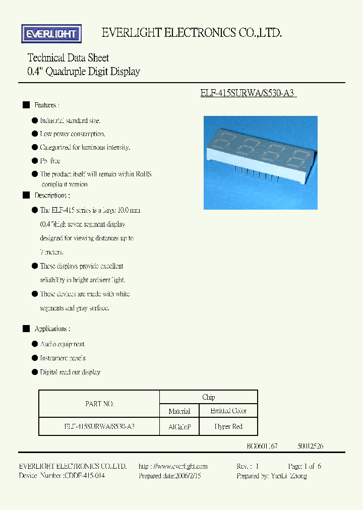 ELF-415SURWA-S530-A3_4869276.PDF Datasheet