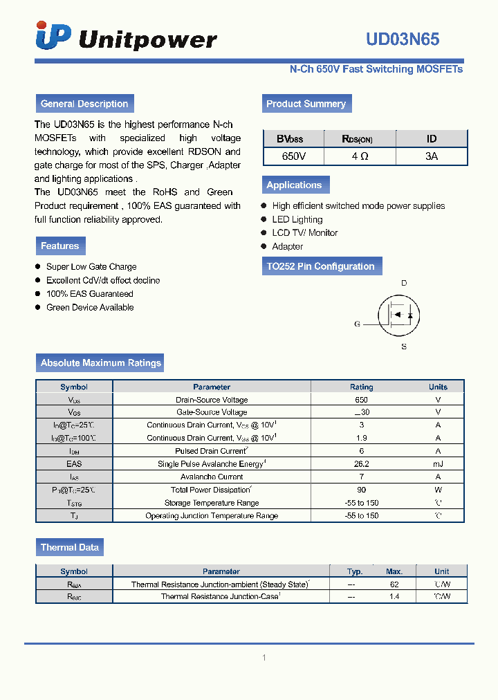 UD03N65_4872611.PDF Datasheet
