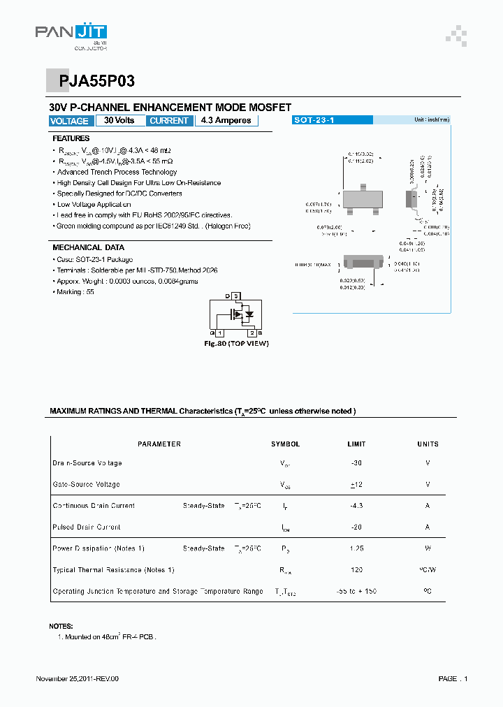 PJA55P03_4872973.PDF Datasheet