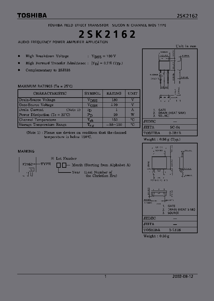 2SK2162_4874924.PDF Datasheet