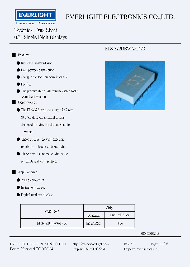 ELS-322UBWA-C470_4876892.PDF Datasheet