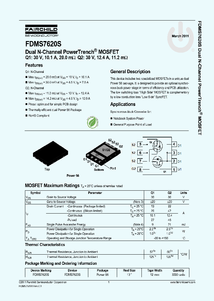 FDMS7620S_4877453.PDF Datasheet