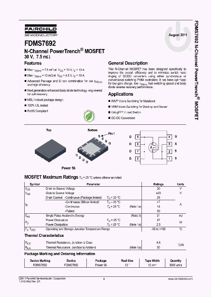 FDMS769211_4877458.PDF Datasheet