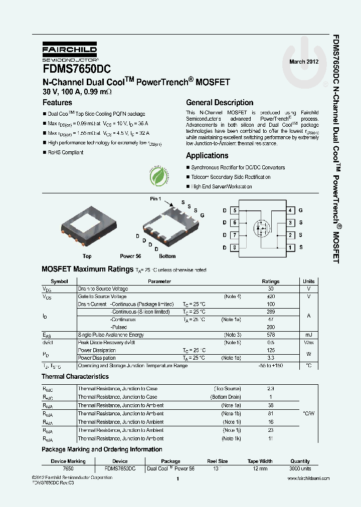 FDMS7650DC_4877454.PDF Datasheet