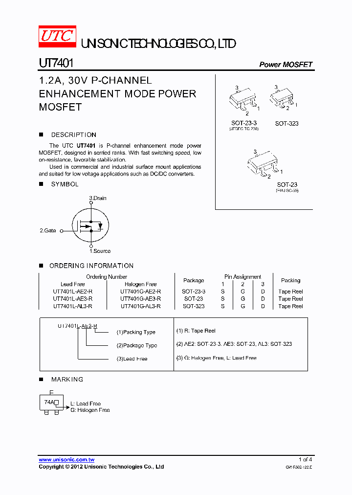 UT7401G-AL3-R_4882070.PDF Datasheet