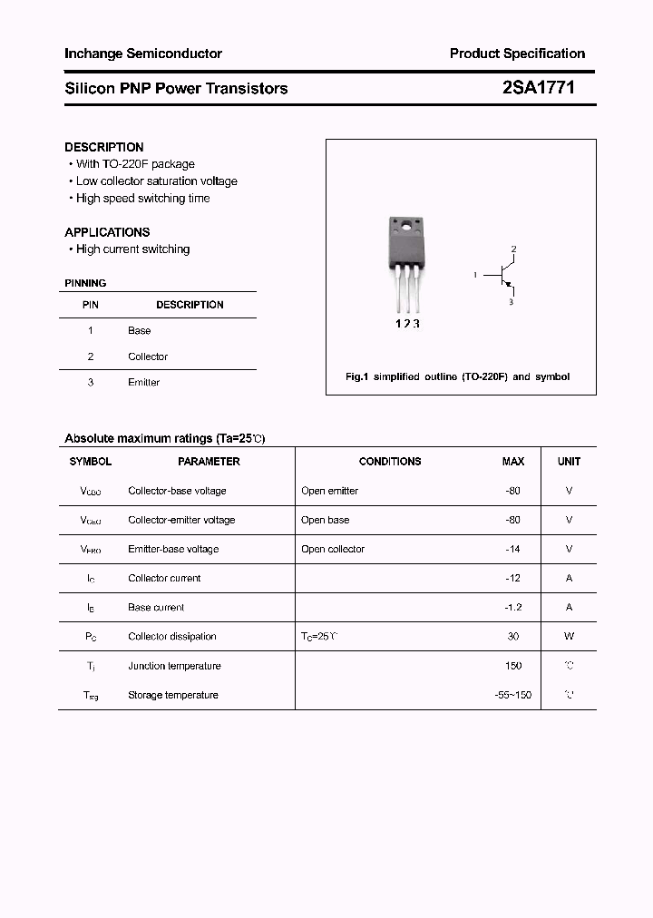 2SA1771_4883203.PDF Datasheet
