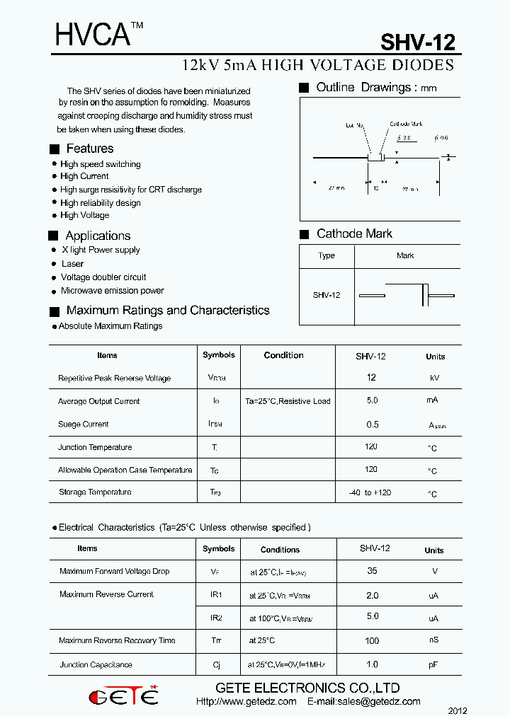 SHV-12_4883981.PDF Datasheet