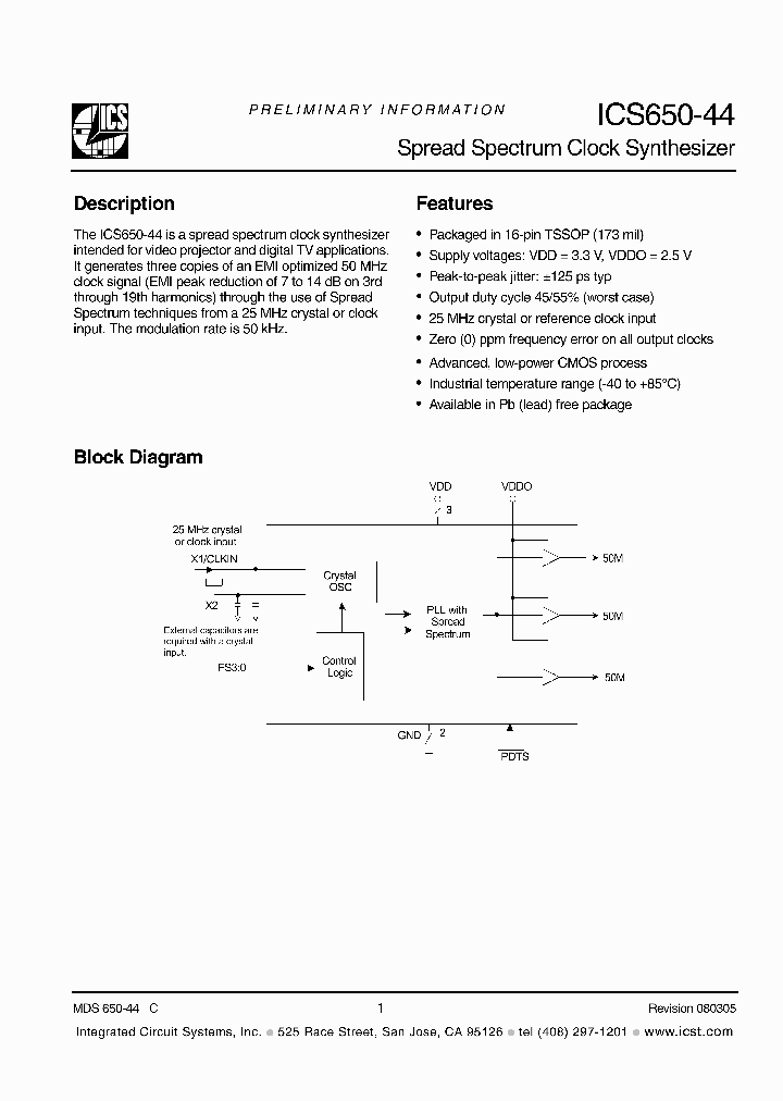 ICS650GI-44T_4884067.PDF Datasheet