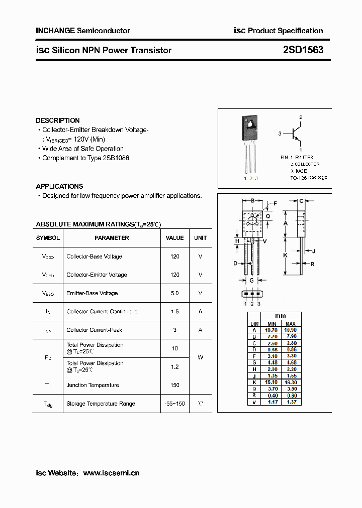 2SD1563_4883604.PDF Datasheet