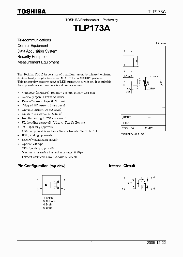 TLP173A_4885134.PDF Datasheet