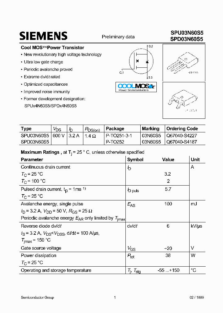 SPU03N60S5_4887360.PDF Datasheet