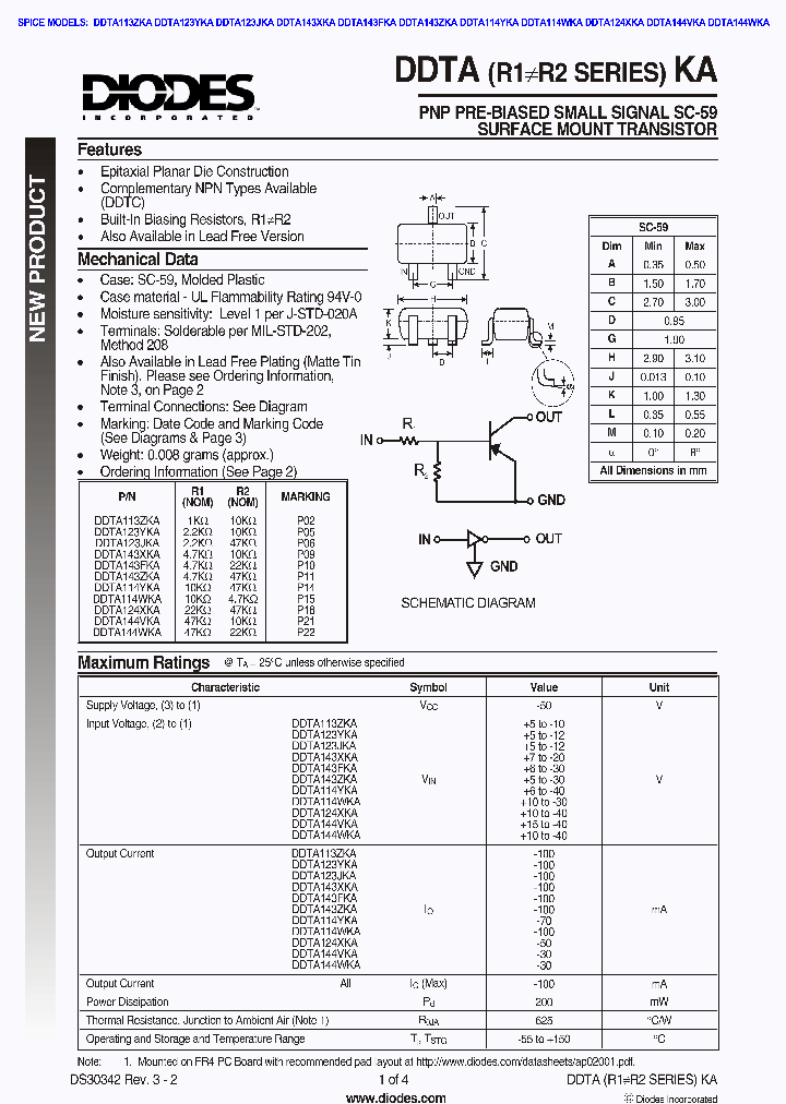 DDTA114WKA_4889129.PDF Datasheet