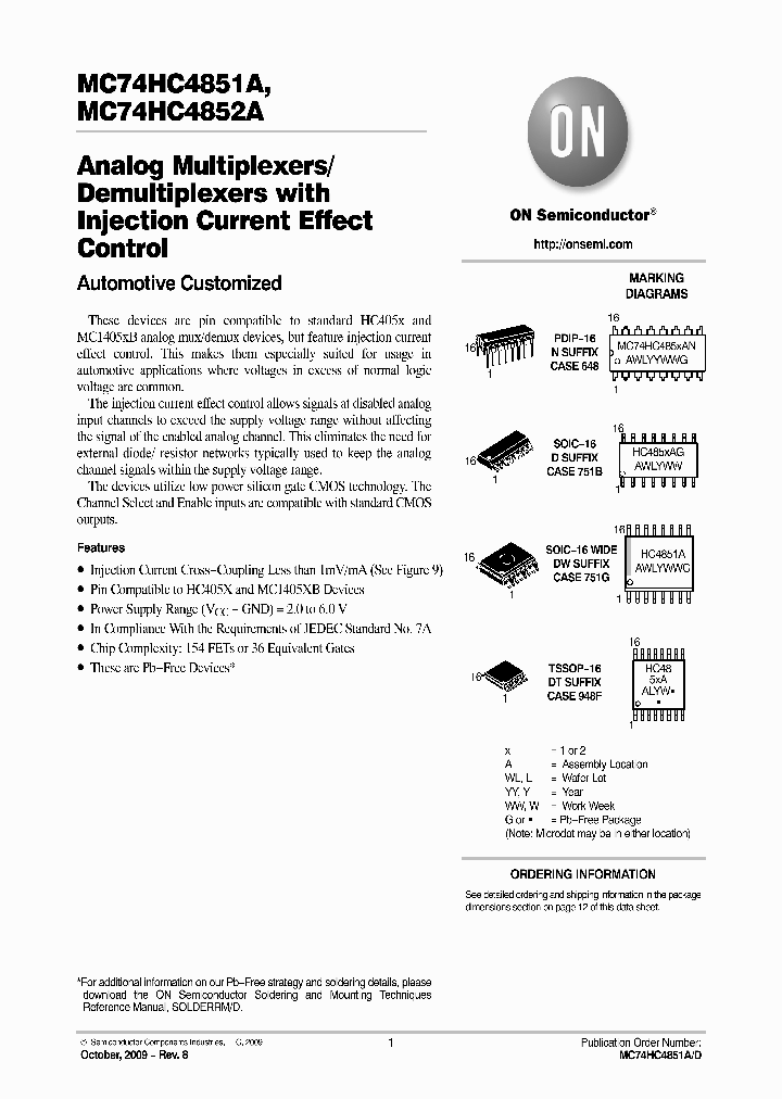 MC74HC4851ADG_4890755.PDF Datasheet