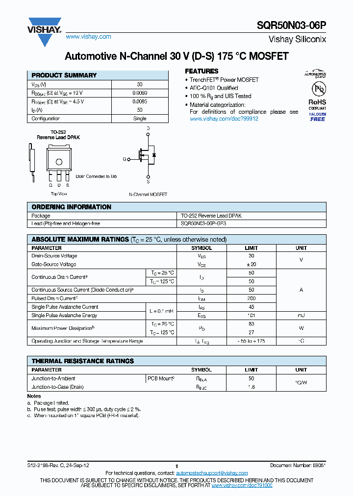 SQR50N03-06P_4889076.PDF Datasheet
