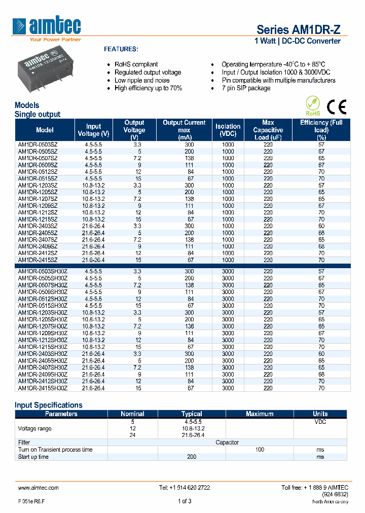AM1DR-2409SH30Z_4891267.PDF Datasheet