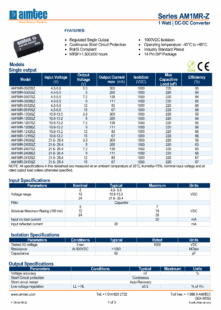 AM1MR-2409SZ_4891269.PDF Datasheet