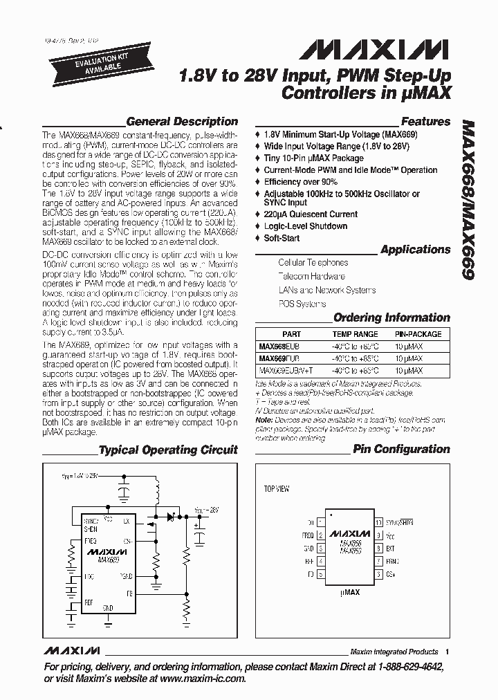 MAX669EUBVT_4889778.PDF Datasheet