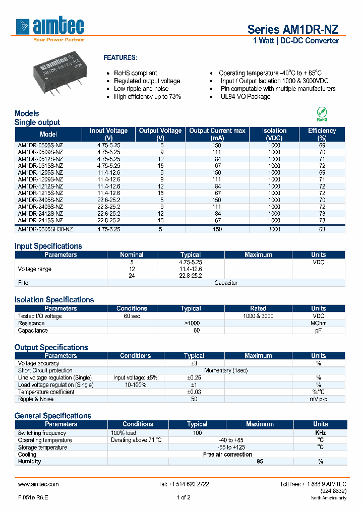 AM1DR-2409S-NZ_4891265.PDF Datasheet