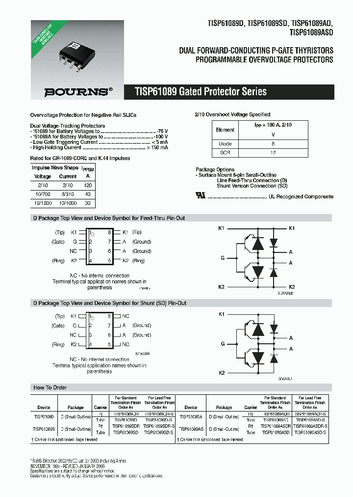 TISP61089ADR_4891407.PDF Datasheet