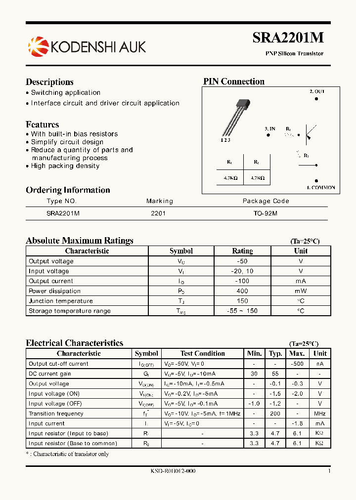 SRA2201M_4893606.PDF Datasheet