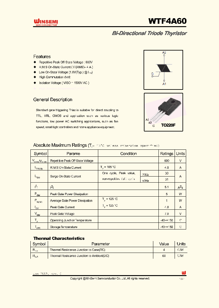WTF4A60_4894463.PDF Datasheet
