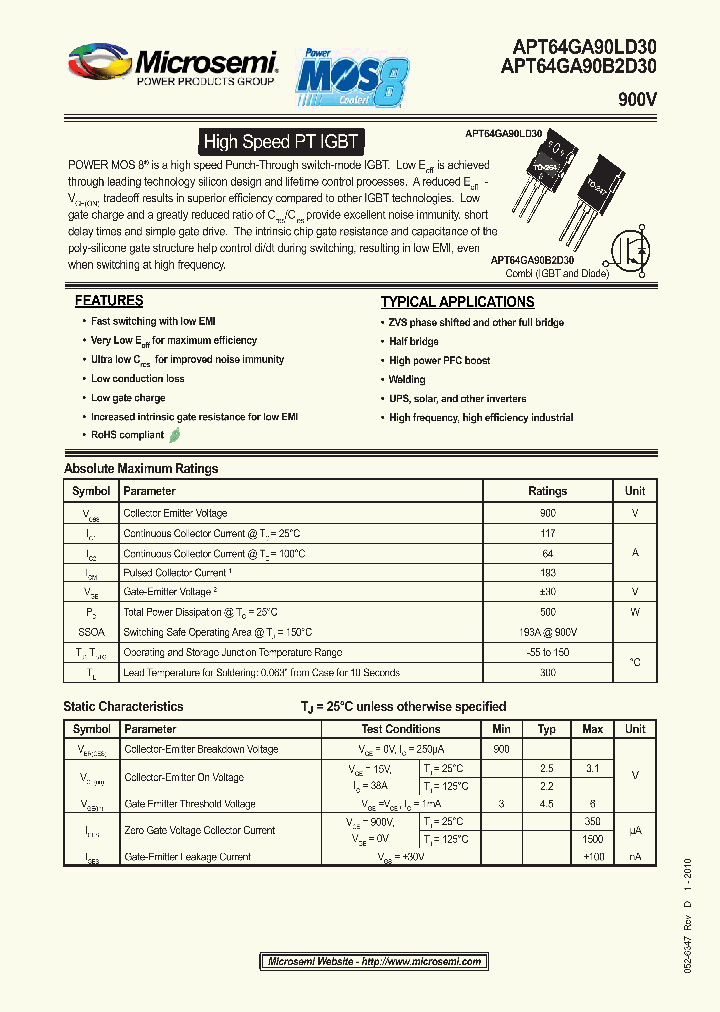 APT64GA90LD30_4900144.PDF Datasheet