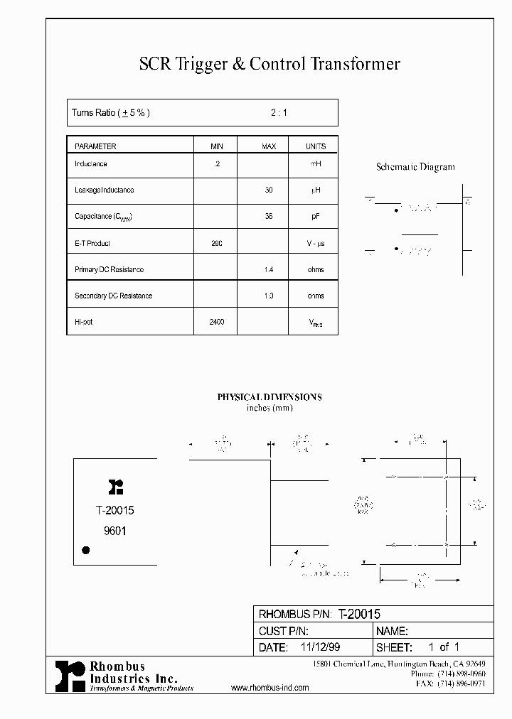 T-20015_4901661.PDF Datasheet