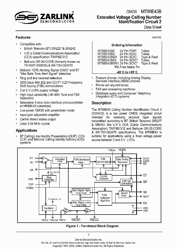MT88E43BSR1_4902181.PDF Datasheet