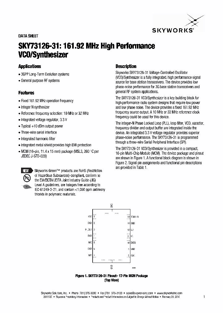 SKY73126-31_4908050.PDF Datasheet