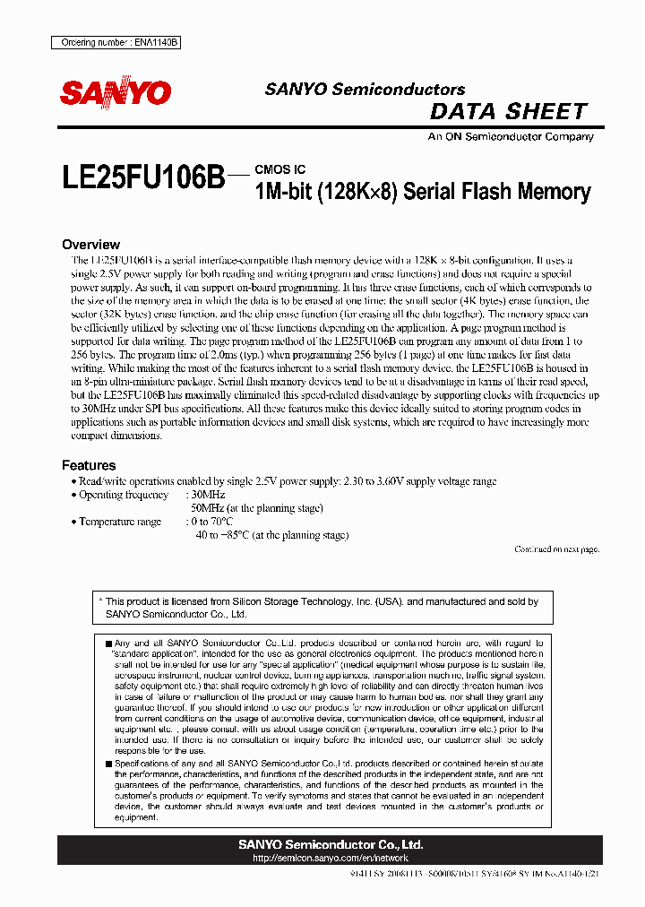 LE25FU106B_4912856.PDF Datasheet